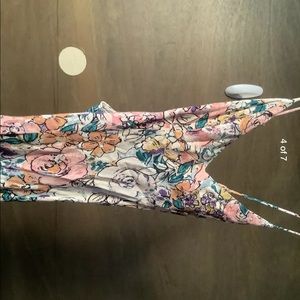 Vintage floral sexy dress